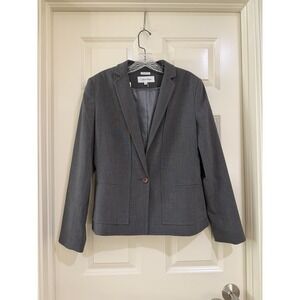 Calvin klein women grey blazer size 8